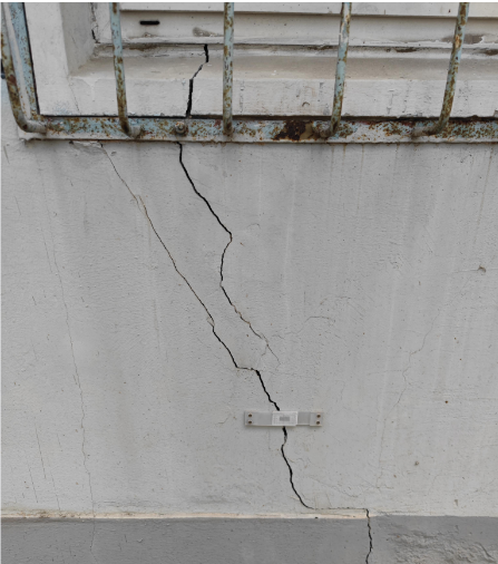 墻體裂縫示意圖