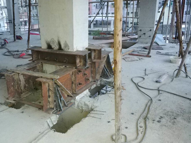 惠州惠陽區私人別墅柱子置換工程